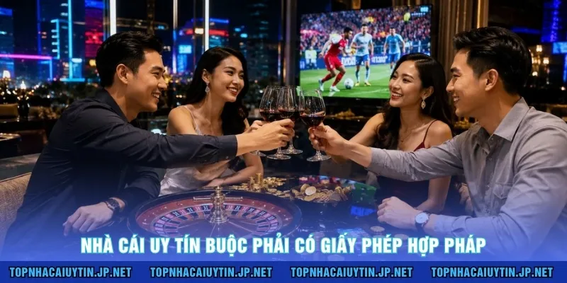 Nhà cái uy tín buộc phải có giấy phép hợp pháp